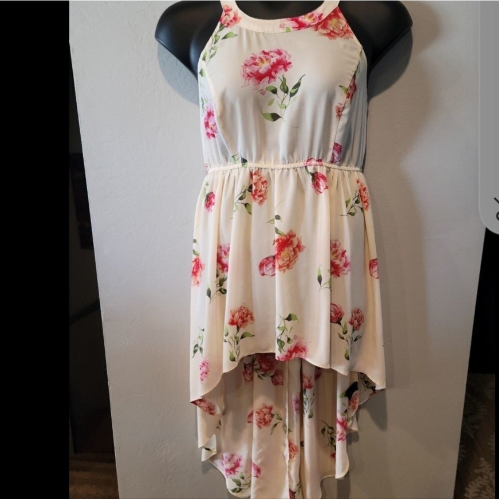 Torrid 1 Rose High Low halter tunic top - Picture 9 of 9